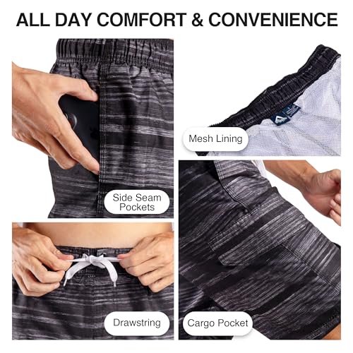 Kanu Surf Bellaire Men's Swim Trunks Quick-Dry Swim Shorts Men, 9" Inseam (Regular & Extended Sizes)3