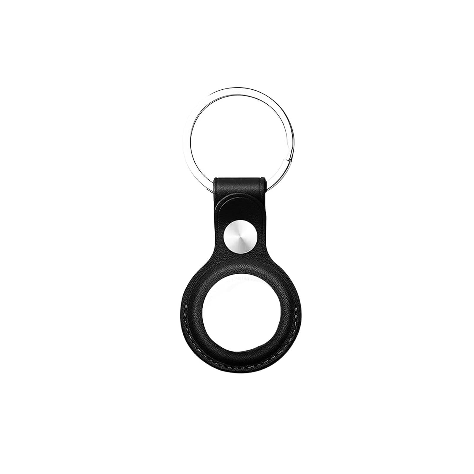 Silicone Protective Case for AirTag Key Finder (Location Tracker) 2021 Anti-Scratch/Anti-Lost Protective Cover with Keychain,Tracker Holder for Car Key /Pet/,Easy Attach (Black)-image-9