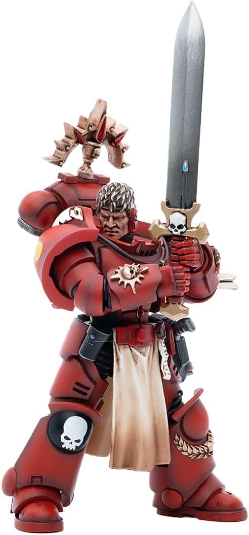JOYTOY 1/18 Warhammer 40,000 Action Figure Blood Angels Veteran Salus Collection Model Birthday Gift
