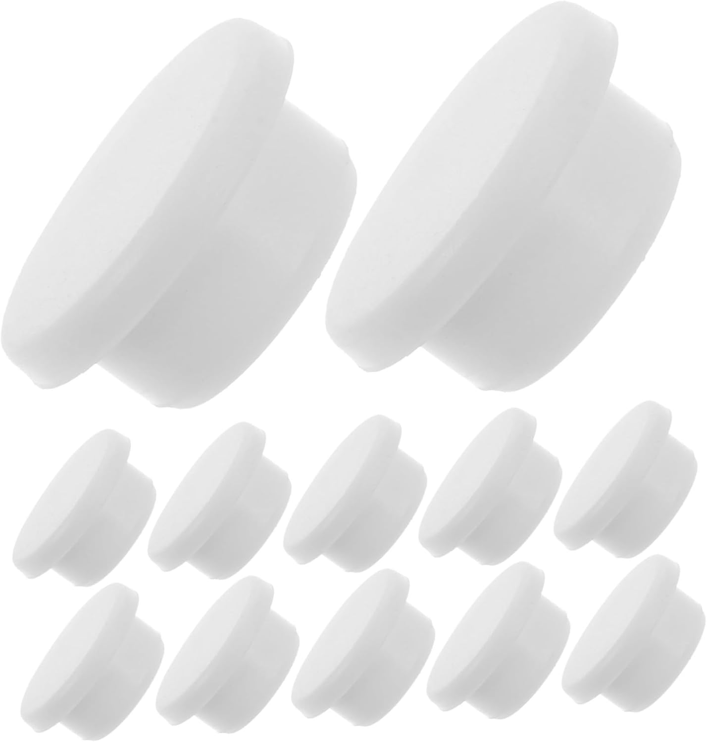 TEHAUX 100pcs Overflow Drain Caps for Bathroom Sinks Washbasin Covers Easy Installation for Preventing Water Overflow Bathtubs and Basins