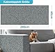 Katzen Kratzmatte Selbstklebend XXL, 200 x 40 cm, Kratzschutz für Sofa und Wände, Katzenteppich für Möbel (Hellgrau, 40X200 cm)