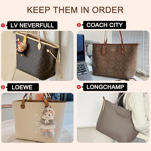 Image of Doxo Purse Organizer Insert, Tote Bag Insert for LV Neverfull PM, C.oach City 30 and More, Ultra Lightweight Bag Organizer Insert with Zipper (Medium,Black)