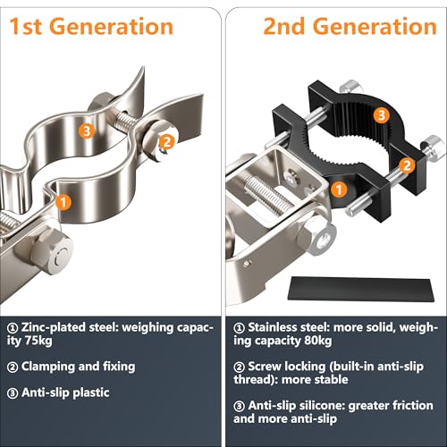 Image of Bicycle Trailer Hitch, Galvanized Steel, Compatible with Common Bicycle Seat Posts, 27.5mm-33mm (1.08 inches-1.30 inches), Sturdy & Rust-proof, Easy to Install