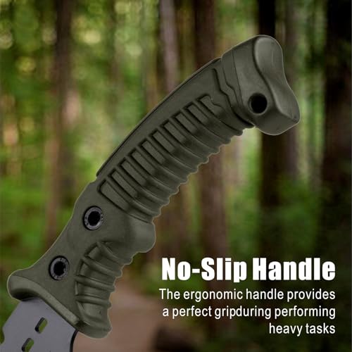 Image of REAT Machete Knife with Shaeth,15 inch Lightweight Garden Tools Knife,Ergonomic No-Slip Handle, Machetes for Bushcraft, Outdoor Hunting, Garden Cutting Trees and Yard Work