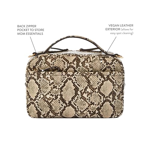 Image of TWELVElittle Luxe Diaper Clutch - Crossbody Diaper Bag with Portable Changing Pad, and Zip Out Pouch | Portable Changing Pad