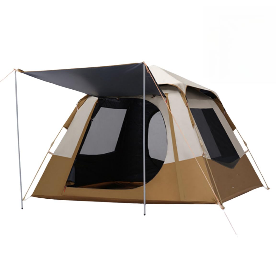 新品】3～4人用 ワンタッチテント 二重層 ワンタッチ2WAY テント 設営