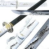 LEYLEY Katana Sword, Real 1060 High Carbon Steel Full-Tang Katanas, Hand Forged and Head Tempered, Authentic Japanese Samurai Sword.