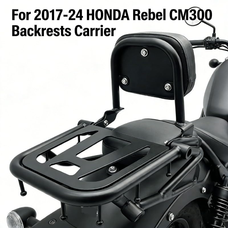 Barra sissy trasera Rebel CM500 con respaldo desmontable cómodo para moto 2