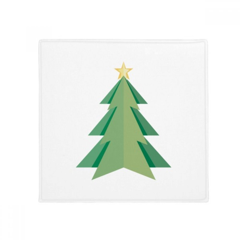 Alfombrilla para el árbol de Navidad de diseño origami cuadrado texturizado para salón