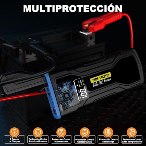 Auxilio Vial, Tools pasa corriente portatil auto Marca BAKEWAY (2)