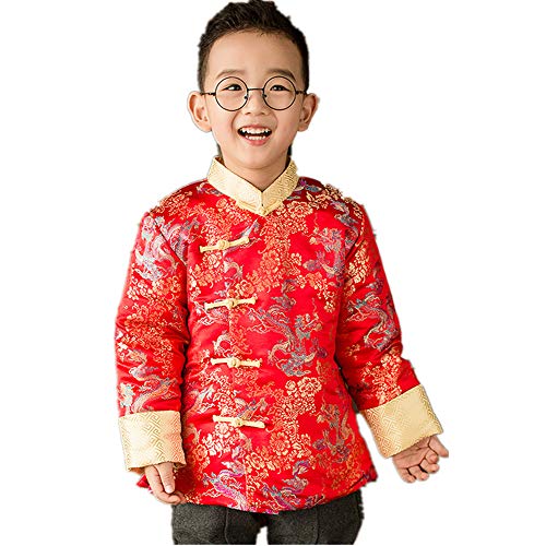 Chinese Traditional Children Coat Dragon Boy Greatcoat Jacket Outfits Spring Festival4