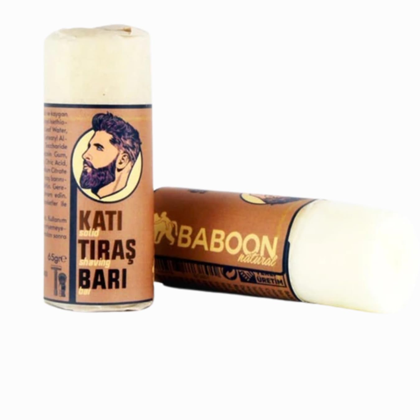 Natural Solid Shaving Bar for Sensitive Skin 65g