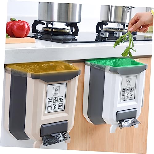 Caneca de basura plegable colgante para cocina miniatura 4