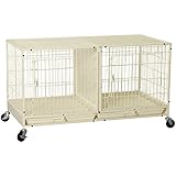 ProSelect Steel Modular Pet Cage with Plastic Tray, Ivory