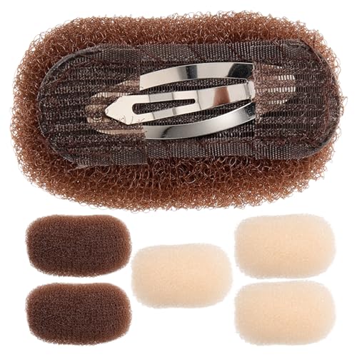 Almohadillas para aumentar volumen con relleno de moño para cabello esponjoso
