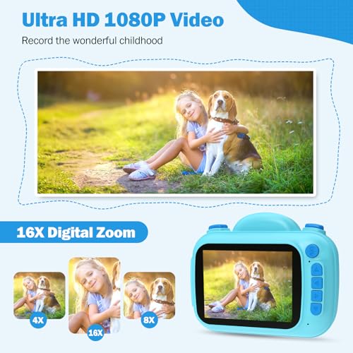 Kids Camera Instant Print Camera for Kids, Portable Toddler Camera That Print Photos, Instant Digital Camera for Kids Printing Camera Toy 3 4 5 6 7 8 9 10 11 12 Year Boys Girls