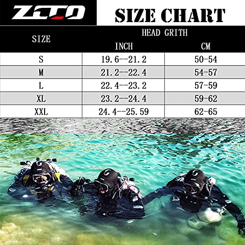 ZCCO Thermal Neopren Tauchhaube Unterwasser Tauchen Schnorcheln Surfen Winter Schwimmen Speerfischen(H3-XL)