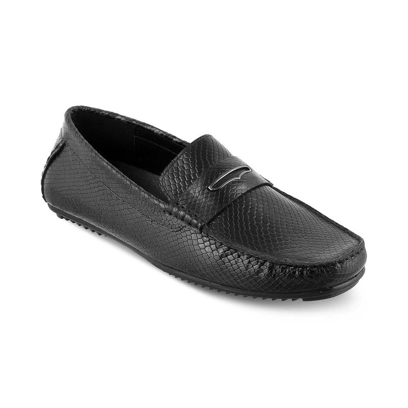 tresmode Astro Mens Leather Black Loafers - Italian Craftsmanship Redefining Smart-Casual Luxury|| Size (EU-41/UK-7) (B0CJFYQ3KD) Amazon Price History, Amazon Price Tracker
