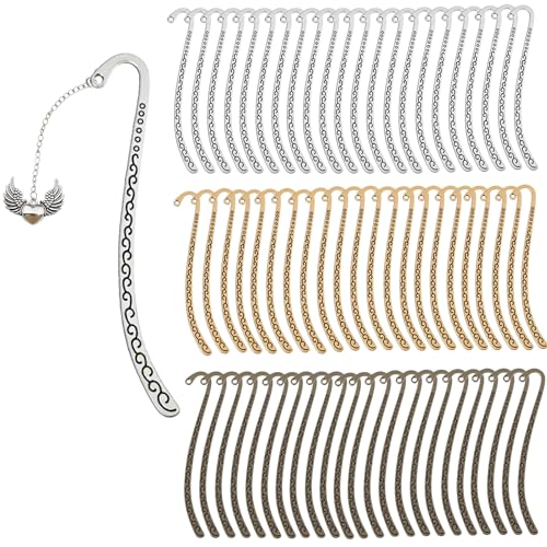 Frinnovan 90�p�b�N ���^���u�b�N�}�[�N ���g�� �V���o�[ �u�����Y �S�[���h ���^�� DIY ������ �w�A�s�� �t�b�N ���� �A���e�B�[�N ���B���e�[�W ���[�v�u�b�N�}�[�J�[ �G���{�X�u�b�N�}�[�N �Ǐ����D�� �N���t�g���C�L���O�p