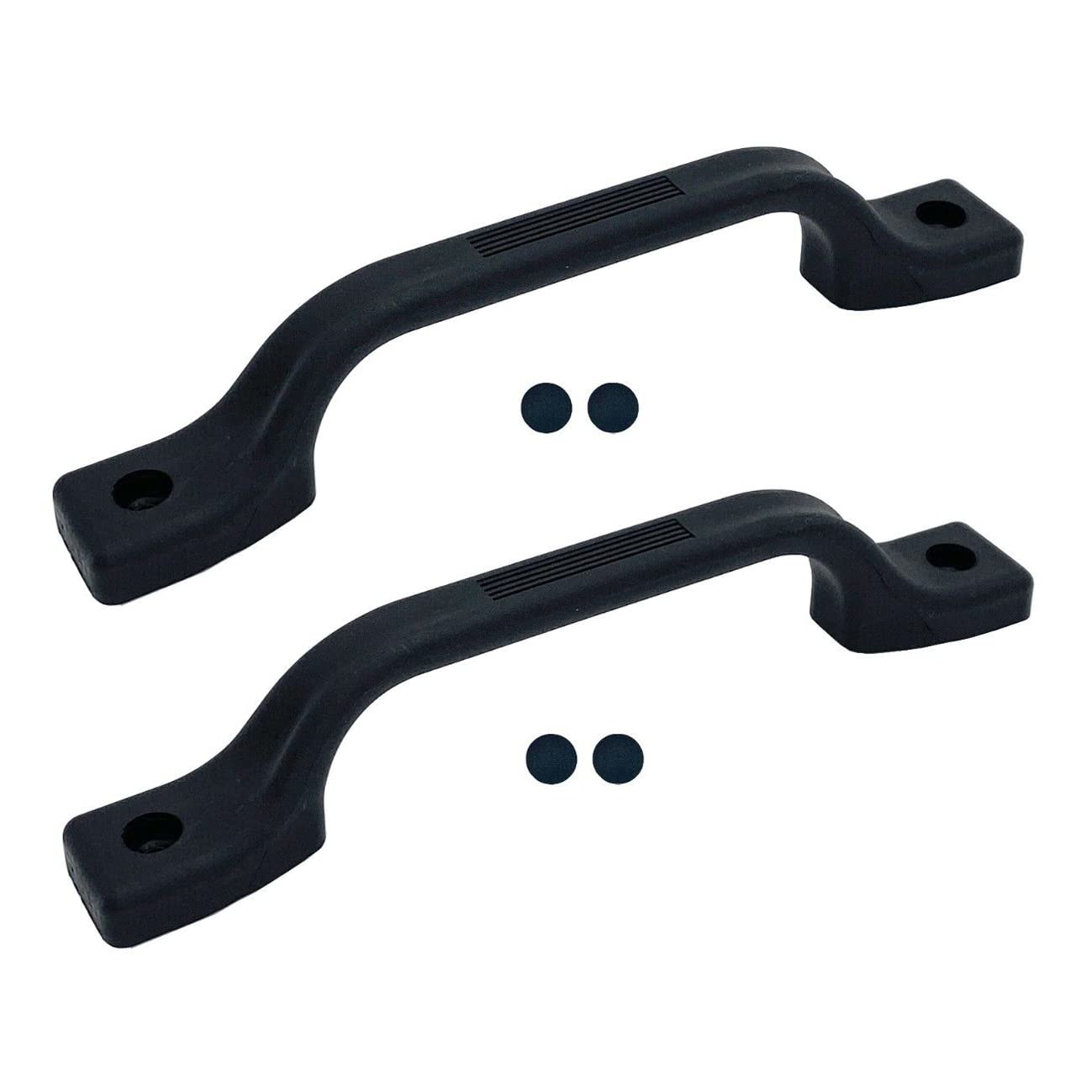 ZaZaTool2 Pcs 9-1/4" Vinyl Grab Safety Handle Boat RV Truck UTV Sailboat Black