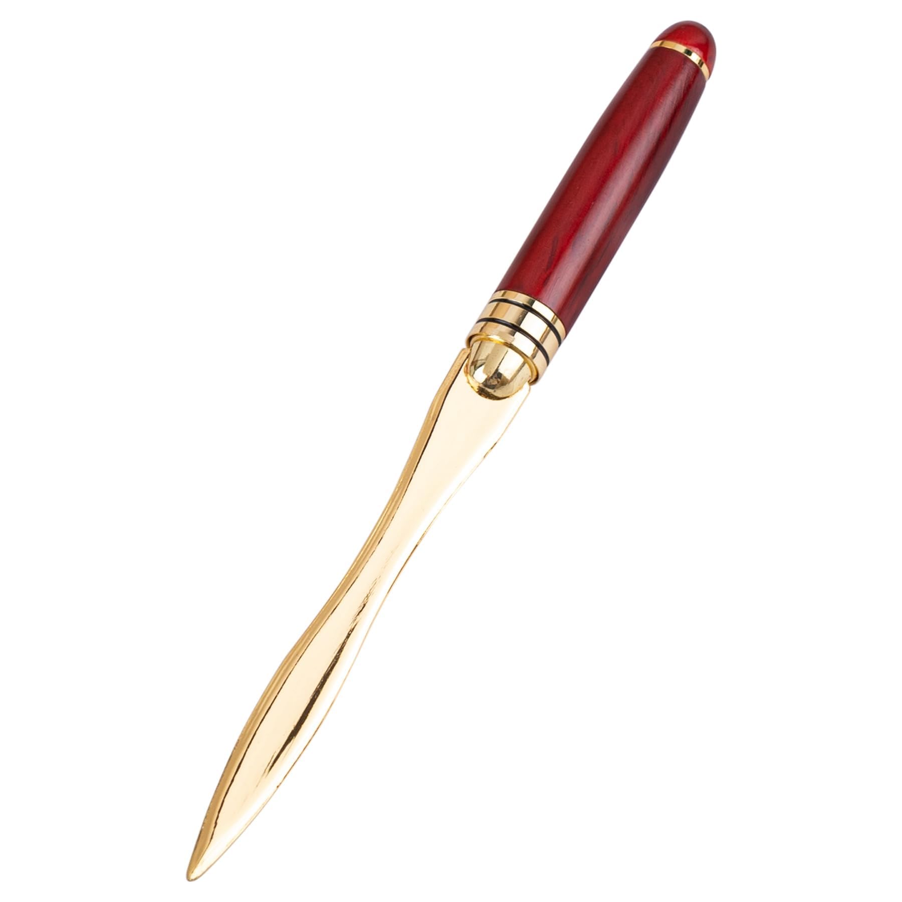 ZYWQ Metal Letter Opener Envelope Slitter Paper Knife for Women Men Home Office (Red)