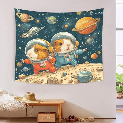 Tapisserie cochon d'Inde 3D tissu mural XXL pour cacher un mur abîmé