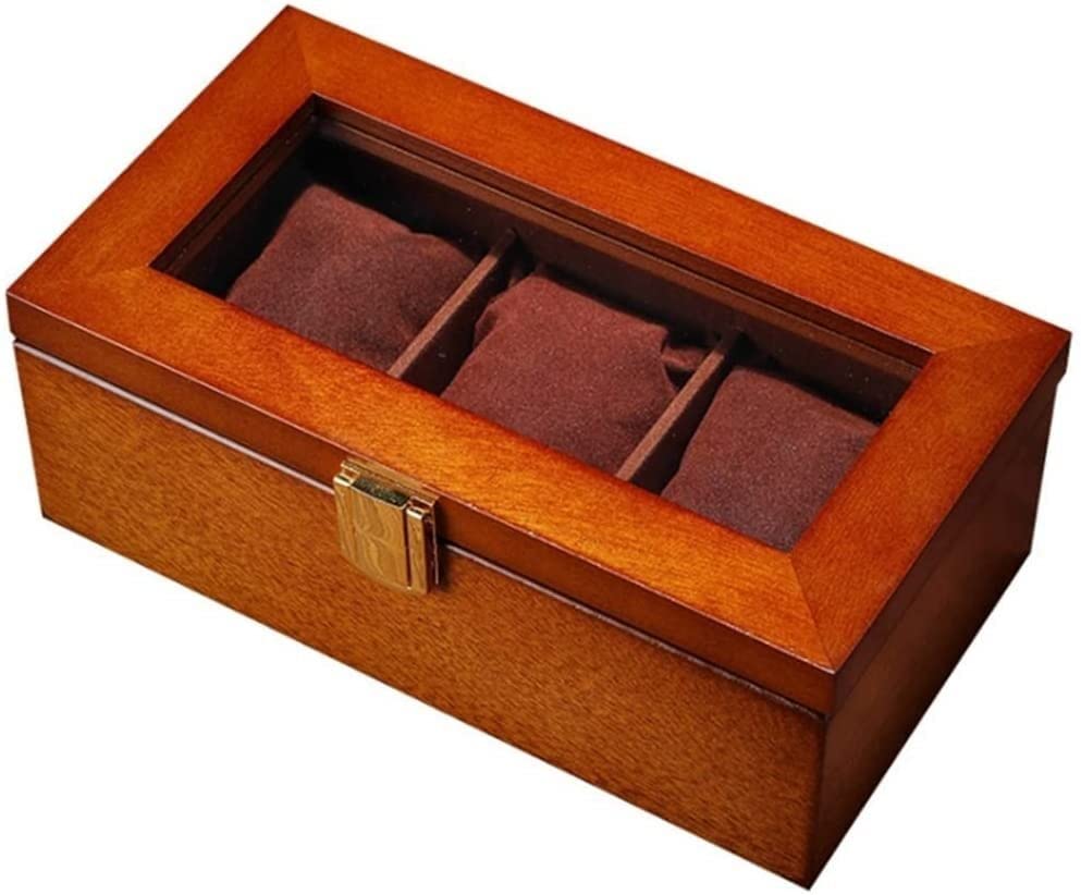 Boîte de présentation en bois pour montres noir le cadeau idéal pour homme