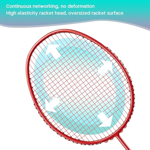 Image of Badminton Racket,Badminton Rackets,Both Offensive and Defensive,Lightweight 75g All Carbon Fiber One-Piece Molded Professional Durable Single Racket,Including 1 Ball Bag