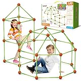 Fort Building Kit for Kids 4,5,6,7,8+Year Old Boys & Girls, 140 pcs, Creative STEM Building Toys for DIY Castles, Tunnels, Play Tent, Ideal Gift for Aged 5-8