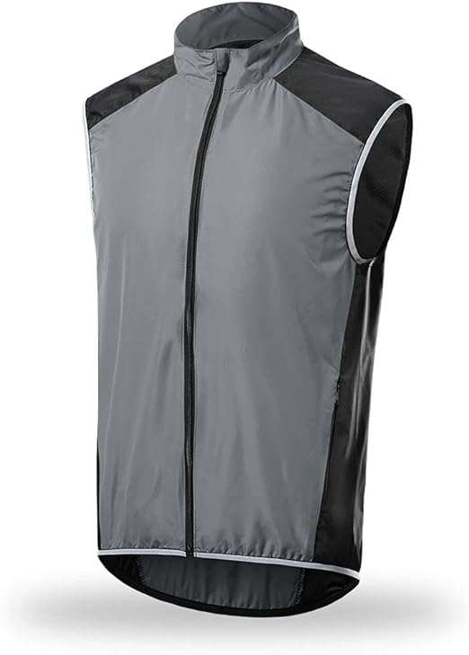 Giacca Ciclismo Uomo BERGRISAR Impermeabile E Antivento - Leggera Con Cappuccio Per Running E MTB - Foto 2