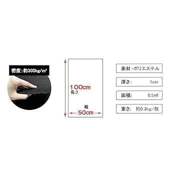 【riri】防音マット（100×50cm６枚+50cm×50cm２枚） Amazon.co.jp: 防音マット 防振マット 100*50cm 2枚セット 吸音