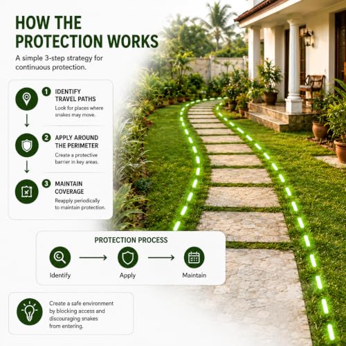 Image of Go Garden Snake Repellent for Outdoors | Snake Repellent Powder for Home, Garden, Farm & Yard | Snake Away Granules for Outdoor Protection 900 G