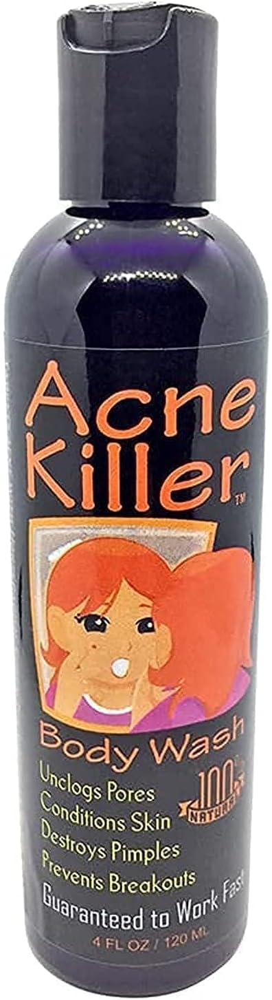 Liquid African Black Soap Body Wash Conditions Skin and Cleanses Pores - 4 floz