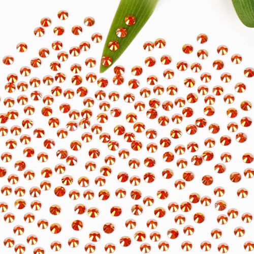 Image of Bymitel Hotfix Crystal Rhinestones Round Gems Iron on DIY Jewelry Making Flat Back for Crafts,Golden Sun, 6.3mm(SS30 /288pcs)