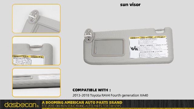Amazon.com: Dasbecan Left Driver Side Sun Visor Compatible with