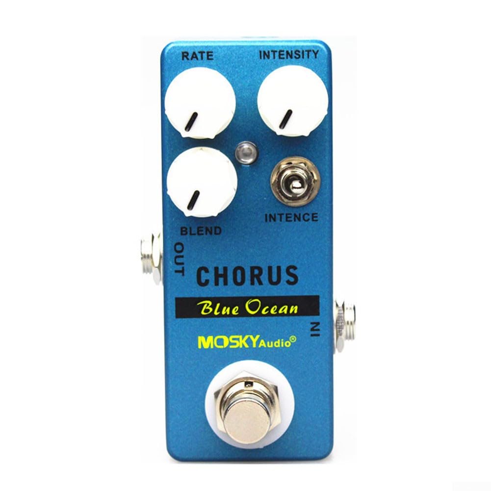 Chorus Blue Efectos Guitarra Pedal Efecto True Bypass, Accesorios de música de guitarra