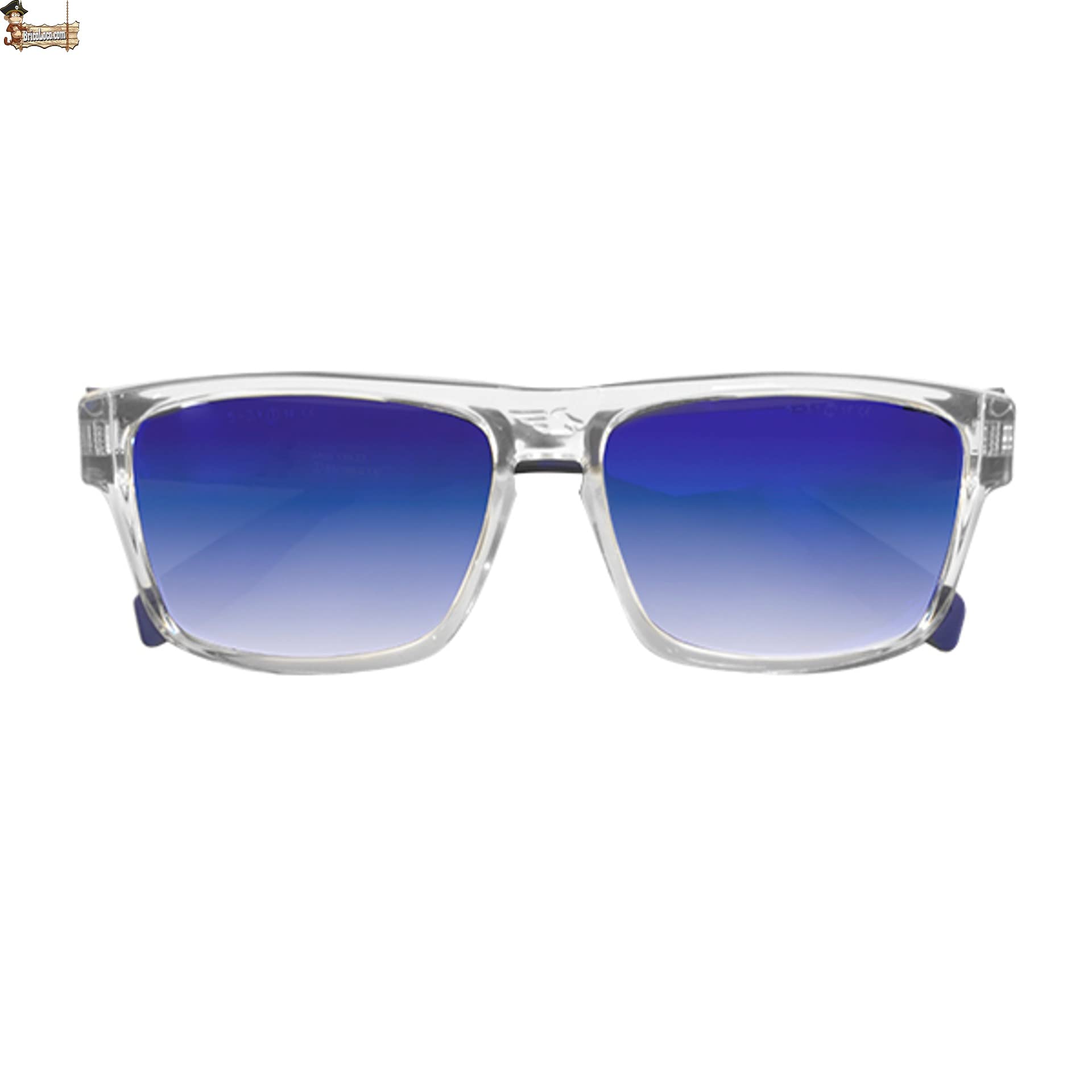 BricoLoco Lunettes de soleil et protection et sécurité au travail, protections contre les chocs et filtre solaire 5-3.1, miroir, protections latérales amovibles.