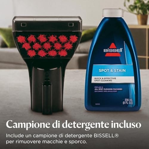 BISSELL SpotClean ProHeat - Pulitore Portatile per Tappezzeria, Moquette, Sedili Auto e Altro, con Tecnologia HeatWave e Motore da 330W - immagine 6