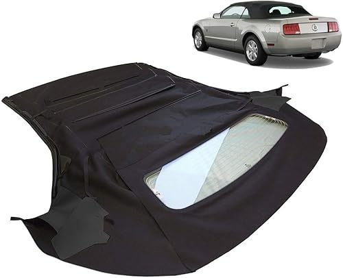 Miniatura 4 de Techo convertible completo, de estilo de fábrica, para Ford Mustang (2005-2014), con ventanas de vidrio térmico, de lona vinílica, Camel