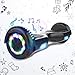 HITWAY 6,5 Pulgadas Hoverboard Patinete Eélctrico Scooter Electrico Hover Scooter Board con Altavoz Bluetooth y Luces LED Flash, Niños