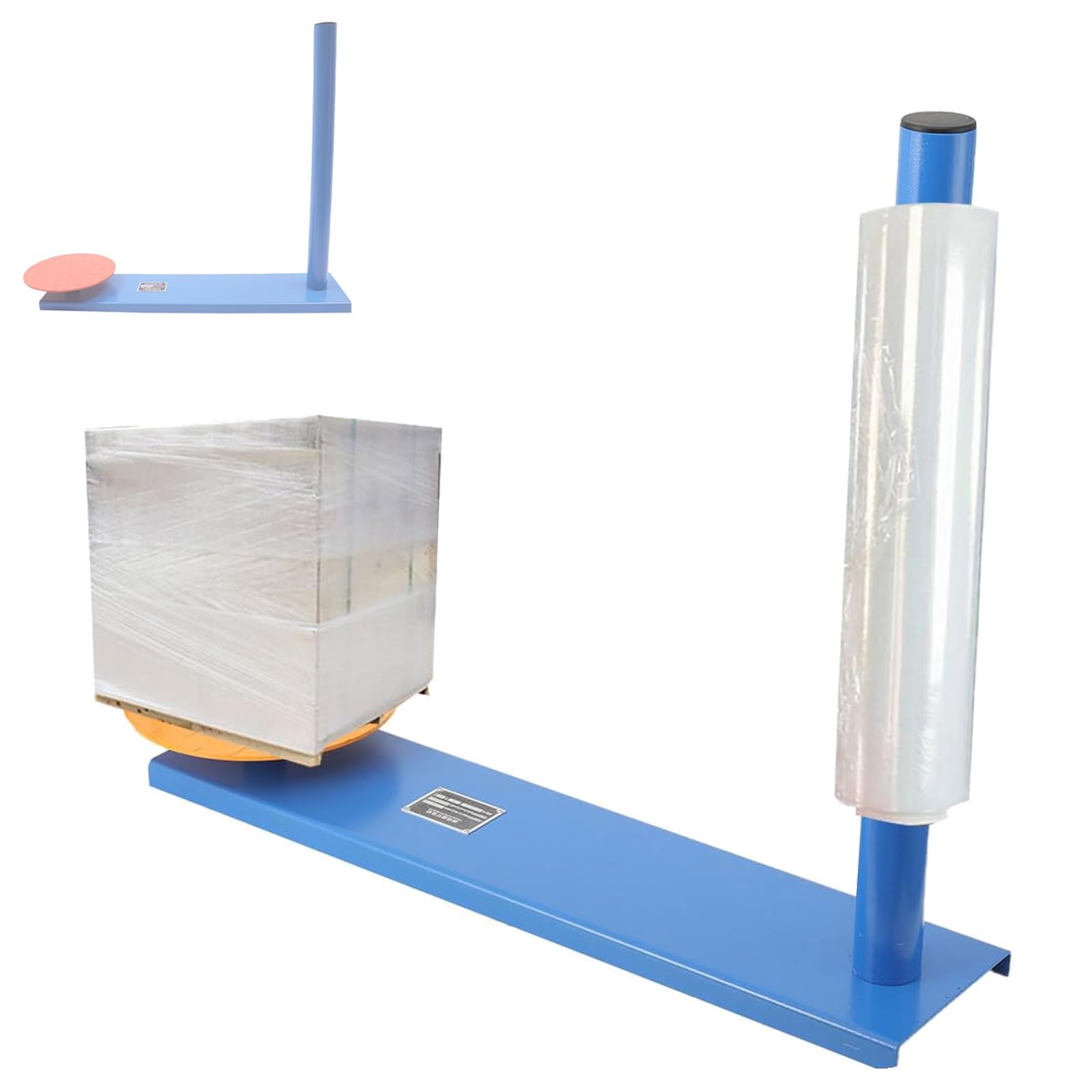 Distributore manuale di pellicola estensibile, macchina imballatrice per pallet antiscivolo per imballaggi sicuri, ideale per stazioni espresse e centri logistici