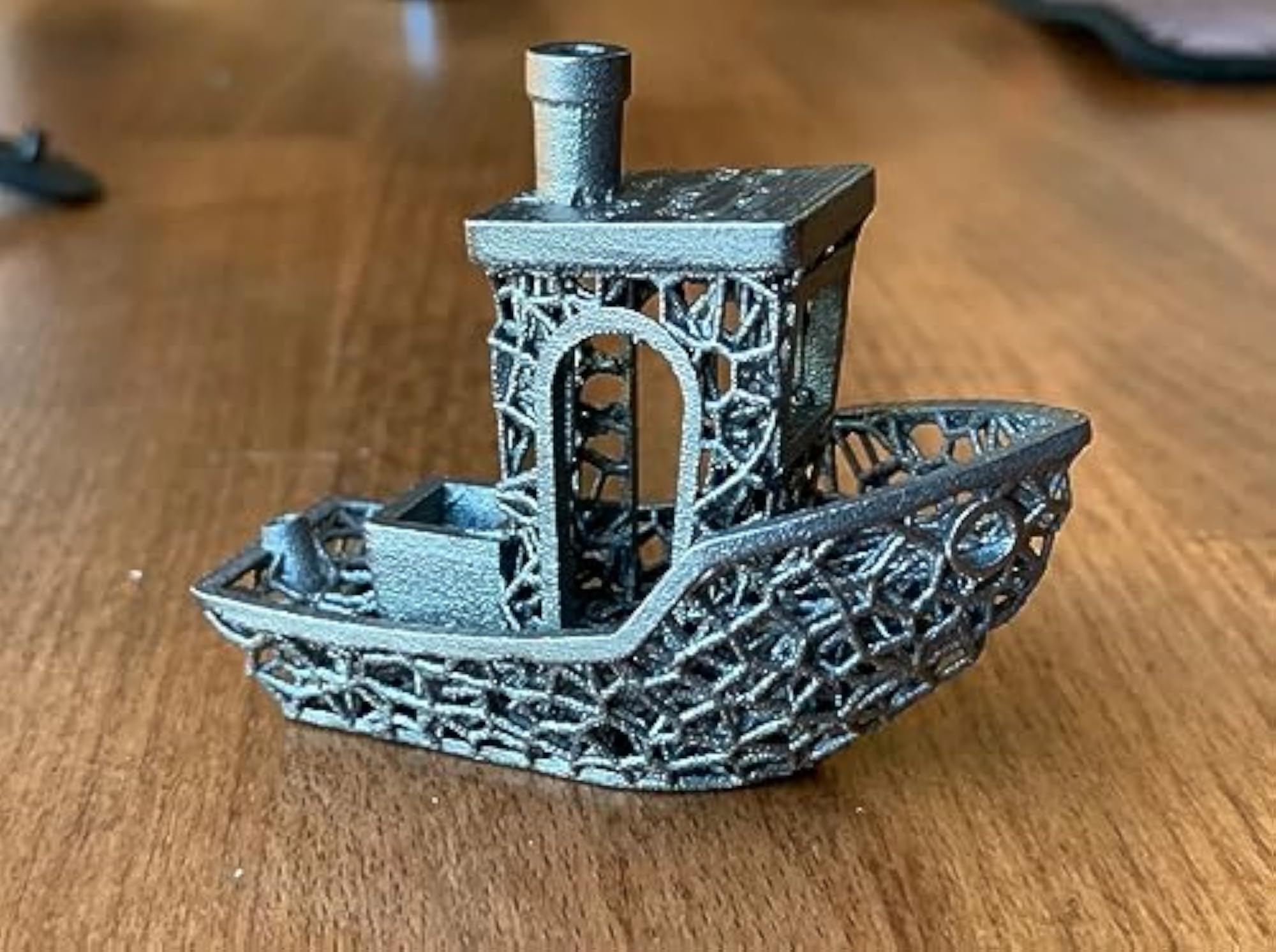 Celestial Crafts Voronoi Lattice Benchy Art