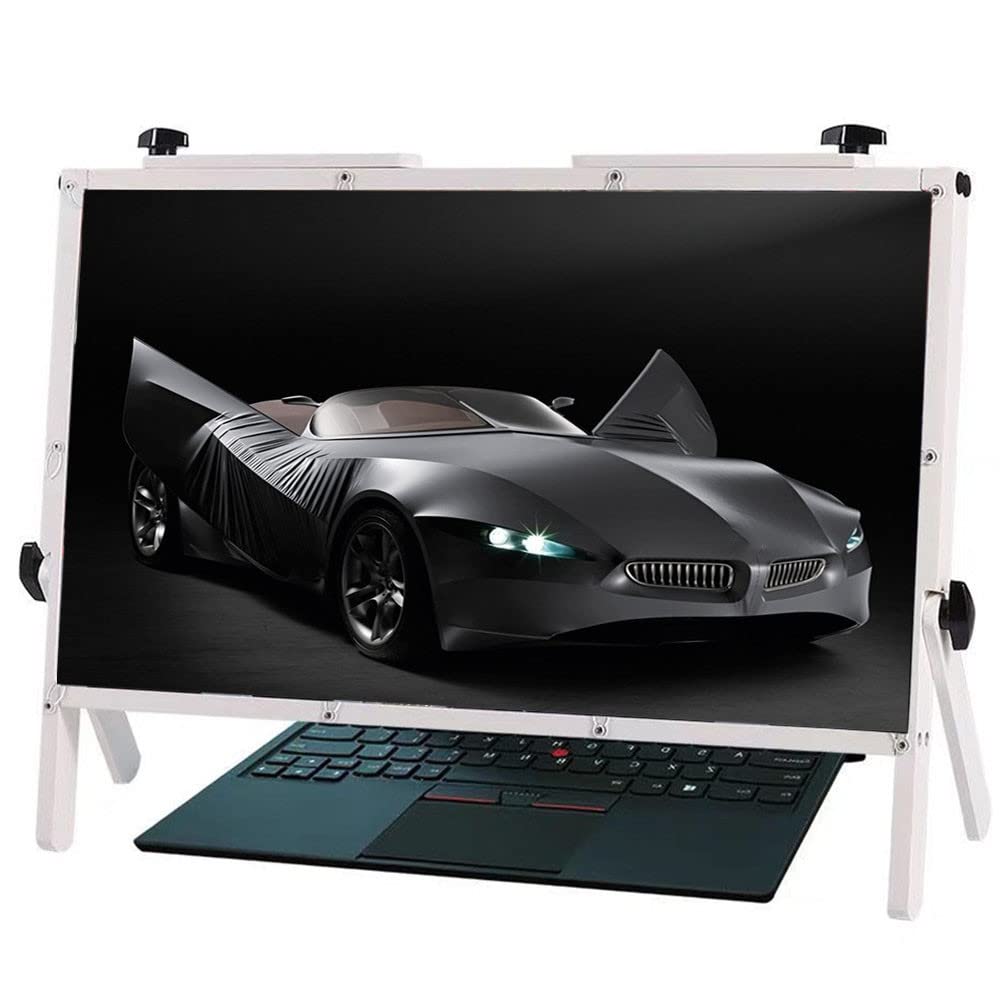 Amplificatore per Schermo con Lente d'Ingrandimento, Ultima Versione, Lente d'Ingrandimento 3D da 22 Pollici per Laptop, Lente d'Ingrandimento per la Lettura, Lente d'ing