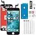 JZMATECH Écran Tactile LCD Rechange pour iPhone 6S Noir, écran Tactile LCD avec Outils de réparation + Bandes adhésives + Film Protecteur d'écran pour A1633, A1688, A1700 (Noir, 4,7")