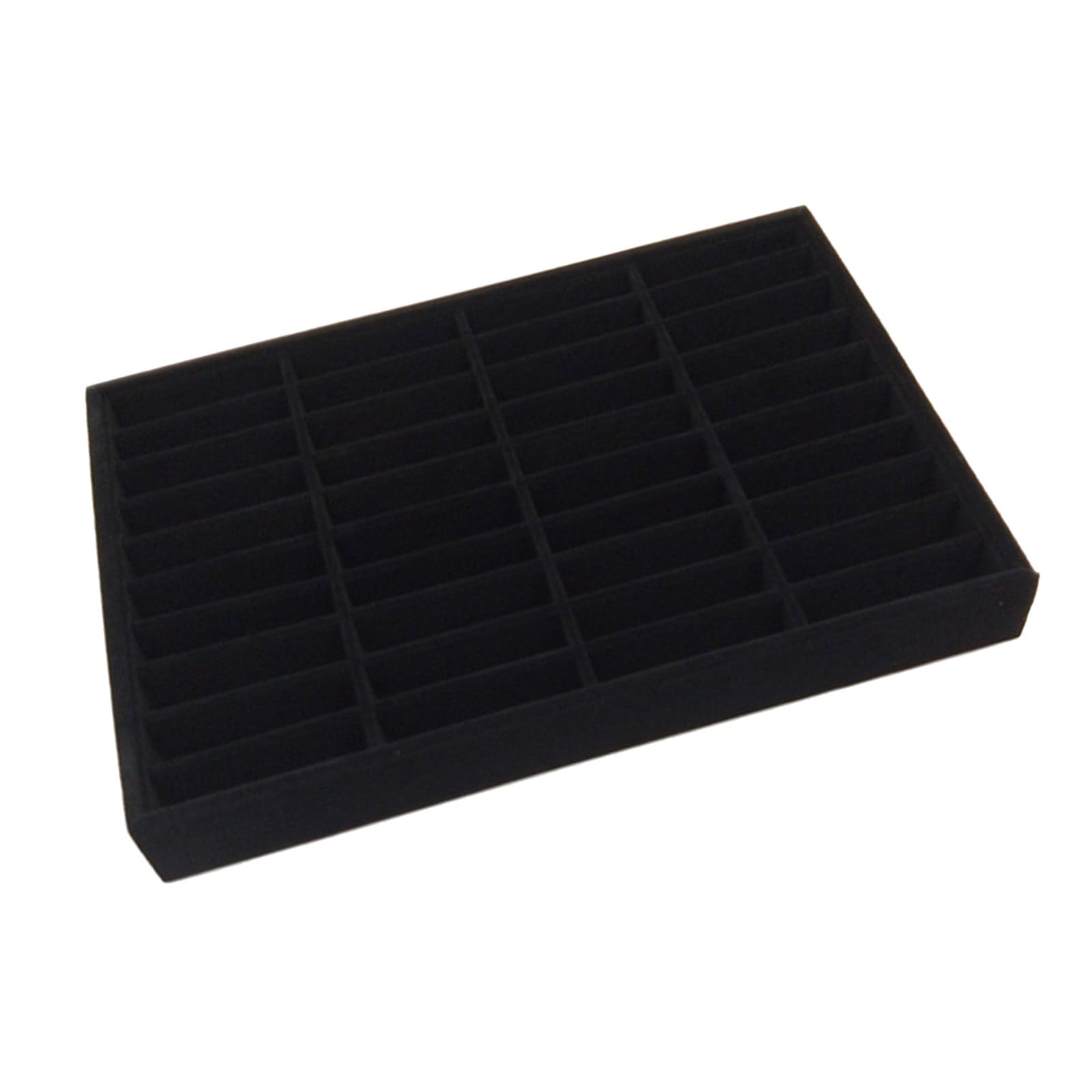 Piceioep Sturdy Wood 40 Slot Display Stand for Bangles and Bracelets Retail Ready Solution Jewelry Display Tray for Bracelets