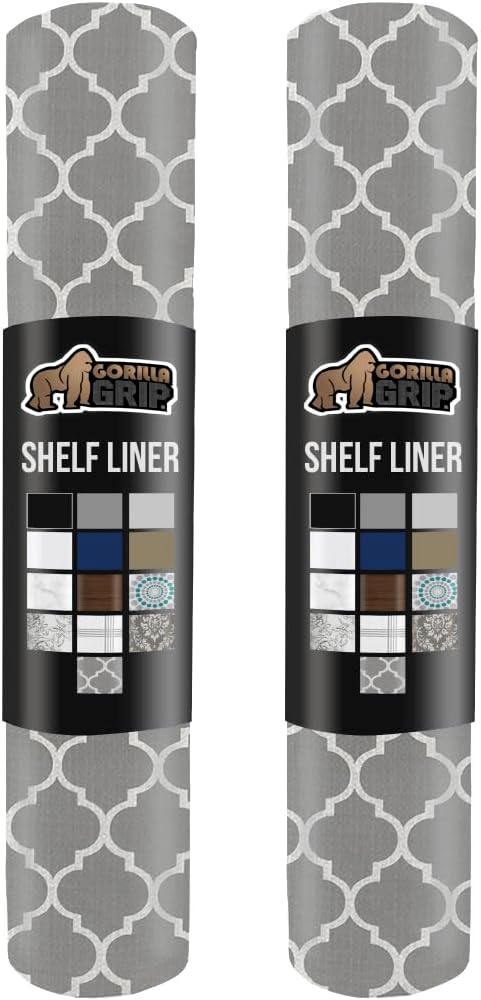 Gorilla Grip non-adhesive drawer and shelf liner 2 pack