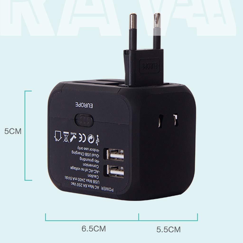 Adaptateur de voyage universel Portable Travel International Chargement Conversion SocketSuNiversal Adaptateur de voyage, Convertisseur de puissance de prise de courant universel adaptateur de prise d