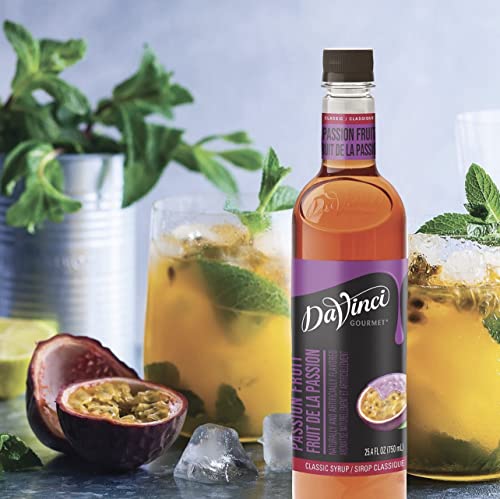 Image of DaVinci Gourmet Classic Passion Fruit Syrup, 25.4 Fl Oz (Pack of 2)
