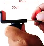 Ring Light Support de téléphone Remplacement pour Live Stream 1/4" 6.3mm Adaptateur de montage de trépied de téléphone flexible à vis réglable compatible pour la plupart des téléphones cellulaires