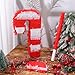 Qeeenar Christmas Piñata 16 Inch Christmas Piñata with Stick Blindfold and Confetti Pack for Birthday Xmas Holiday Game(Candy Cane)
